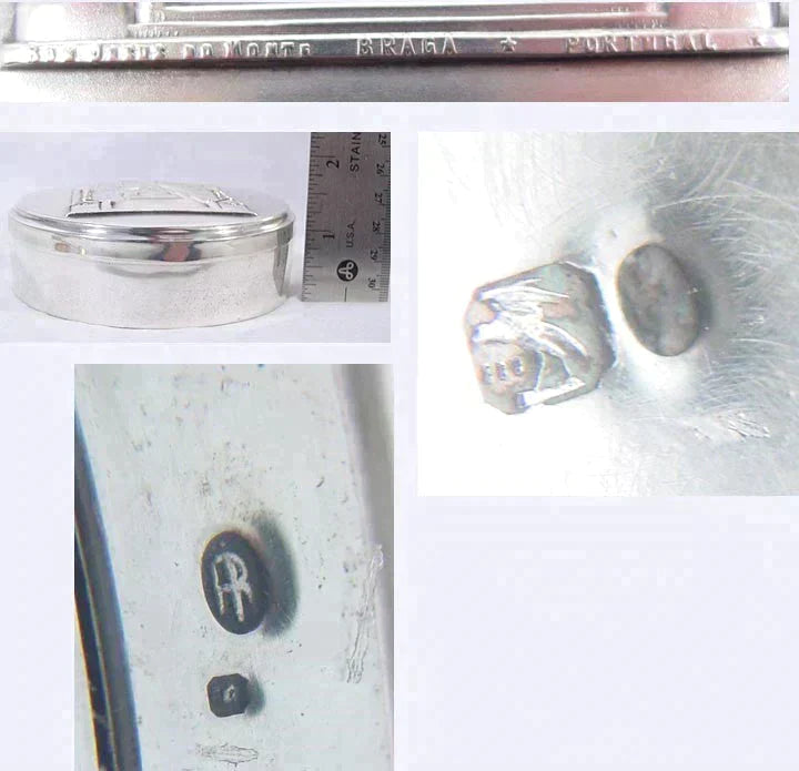 Portuguese Silver Bom Jesus Do Monte Raised Design Box 4"